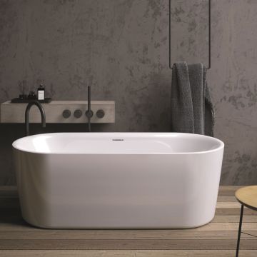 Riho Freistehende Badewanne Modesty - Acryl - 170 x 76 cm, Farbe: Weiß
