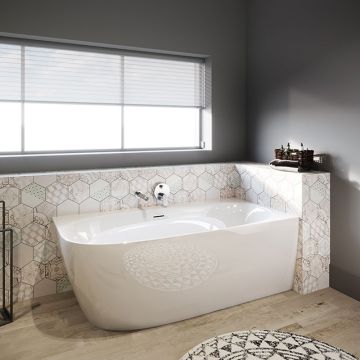 Riho Badewannen Eck Corner Links - Acryl - 170 x 80 cm, freistehend