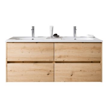 Riho Porto Wave Waschtisch mit Unterschrank 9 - 121 cm Eiche hell