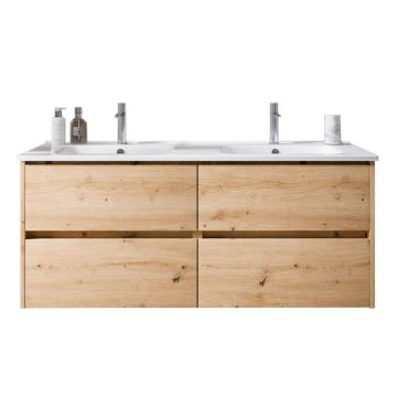 Riho Porto Square Waschtisch mit Unterschrank Set 9 - 121 cm Eiche hell