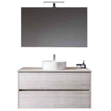 Riho Porto Bowl Badmöbel Set - 101 cm Alte Eiche