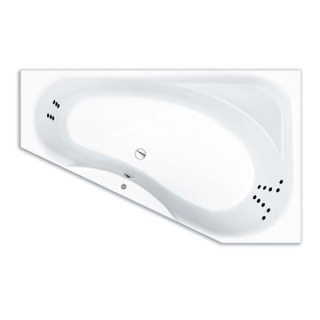 Repabad Tika 175 x 110_50 cm links, mit Aquapunktur