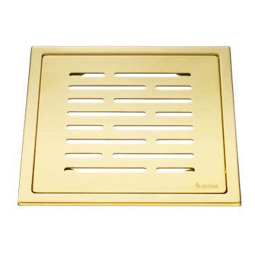 Smedbo OUTLINE Ablaufsieb Linien, Messing, PVD