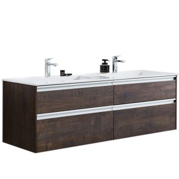 Schöner Wohnen Stockholm Waschtisch mit Unterschrank Set 3 - 122 cm