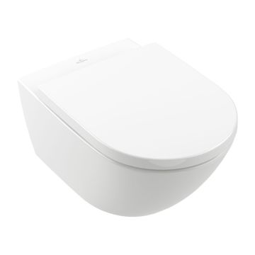Combi-Pack spülrandlos, wandhängend, Weiß Alpin CeramicPlus