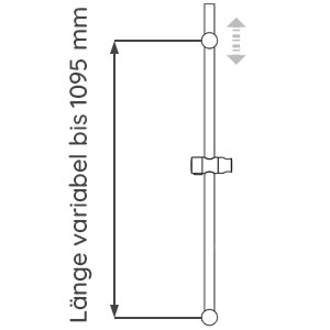 Rund, variabel, Länge 1100 mm: Rund, variabel, Länge 1100 mm
