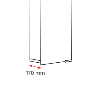 170 mm: 170 mm