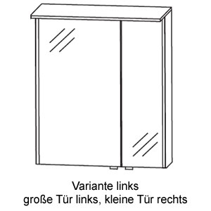 große Spiegeltür links: große Spiegeltür links