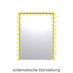 mit seitlichem LED-Profil: mit seitlichem LED-Profil