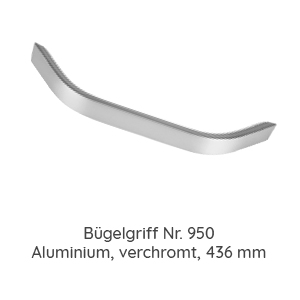 950 Aluminium, verchromt 436 mm Länge: 950 Aluminium, verchromt 436 mm Länge