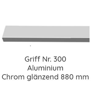 Aluminium Chrom glänzend 880 mm: Aluminium Chrom glänzend 880 mm