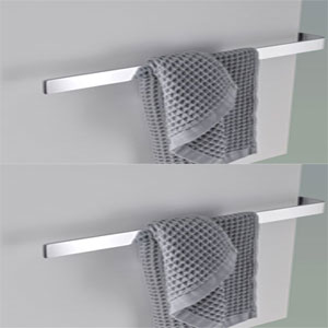 mit zwei Handtuchhalter, einseitig offen, 290 mm in chrom: mit zwei Handtuchhalter, einseitig offen, 290 mm in chrom