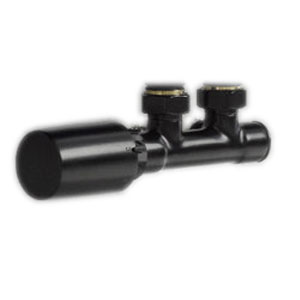 Mittelanschluss Wand, Eckvariante, schwarz-matt: Mittelanschluss Wand, Eckvariante, schwarz-matt