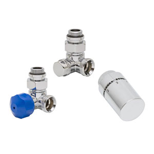 Seitenanschluss Wand, Winkel Eck links, chrom: Seitenanschluss Wand, Winkel Eck links, chrom