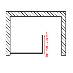 501 mm bis 700 mm: 501 mm bis 700 mm