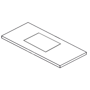 mittig für Nizza 390 mm ohne Armaturlochbohrung: mittig für Nizza 390 mm ohne Armaturlochbohrung