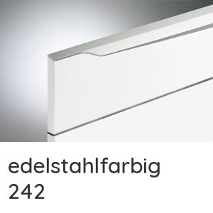 Griffleiste edelstahlfarbig: Griffleiste edelstahlfarbig