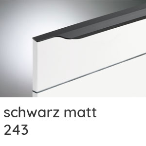 Griffleiste Schwarz Matt: Griffleiste Schwarz Matt