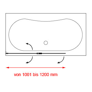 von 1001 bis 1200 mm: von 1001 bis 1200 mm