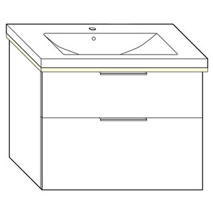 83 cm, aus Keramik, inkl. Waschtisch-Beleuchtung: 83 cm, aus Keramik, inkl. Waschtisch-Beleuchtung