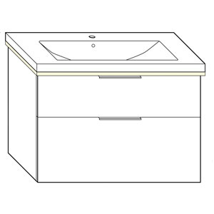 93 cm, aus Keramik, inkl. Waschtisch-Beleuchtung: 93 cm, aus Keramik, inkl. Waschtisch-Beleuchtung