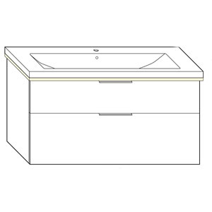 123 cm, aus Keramik, inkl. Waschtisch-Beleuchtung: 123 cm, aus Keramik, inkl. Waschtisch-Beleuchtung