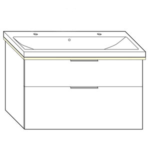 103 cm, aus Keramik, inkl. Waschtisch-Beleuchtung: 103 cm, aus Keramik, inkl. Waschtisch-Beleuchtung