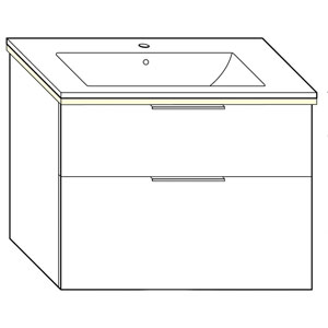 82 cm, aus Keramik, inkl. Waschtisch-Beleuchtung: 82 cm, aus Keramik, inkl. Waschtisch-Beleuchtung