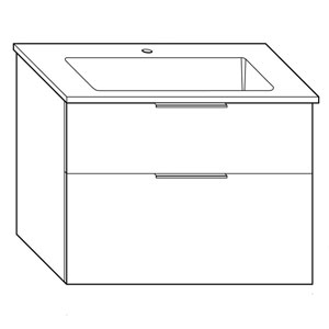 82 cm, aus Mineralguss: 82 cm, aus Mineralguss