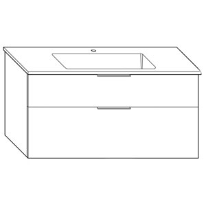 122 cm, aus Mineralguss: 122 cm, aus Mineralguss