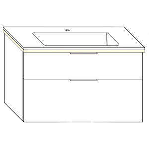 102 cm, aus Mineralguss, inkl. Waschtisch-Beleuchtung: 102 cm, aus Mineralguss, inkl. Waschtisch-Beleuchtung