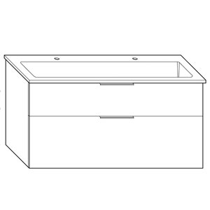 122 cm, aus Mineralguss: 122 cm, aus Mineralguss