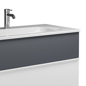 ohne Plisséefront - Graphit Softmatt: ohne Plisséefront - Graphit Softmatt