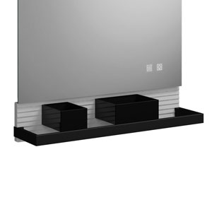 Metallreling und Boxen Schwarz: Metallreling und Boxen Schwarz