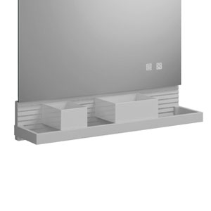 Metallreling und Boxen Weiß: Metallreling und Boxen Weiß