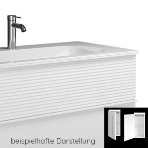 mit Plisséefront - Anschlag links: mit Plisséefront - Anschlag links