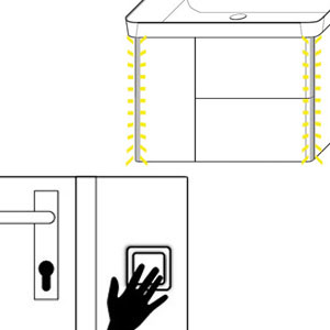 Bedienung über Raumschaltung: Bedienung über Raumschaltung