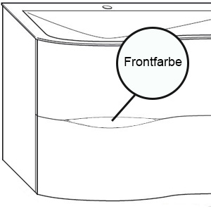 Griffmulde in Frontfarbe: Griffmulde in Frontfarbe