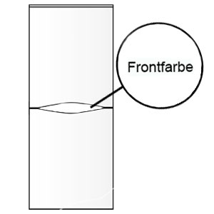 Griffmulde in Frontfarbe: Griffmulde in Frontfarbe