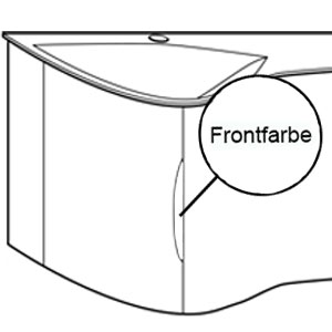 Griffmulde in Frontfarbe: Griffmulde in Frontfarbe