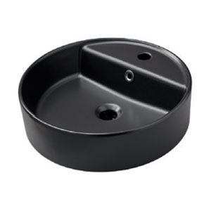 2x Aufsatzwaschtisch OVO 45, Keramik, Schwarz matt: 2x Aufsatzwaschtisch OVO 45, Keramik, Schwarz matt