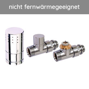 Thermostatventil-Set Durchgangsform, Chrom: Thermostatventil-Set Durchgangsform, Chrom