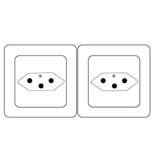 Doppelsteckdose Schweizer Ausführung: Doppelsteckdose Schweizer Ausführung