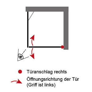 Drehtür pendelbar Rechts: Drehtür pendelbar Rechts