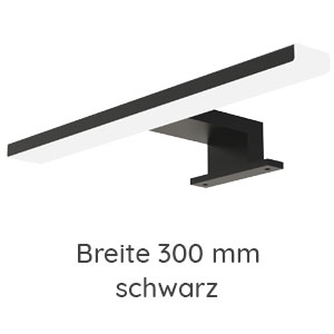 LED-Aufsatzleuchte - 300 mm - schwarz: LED-Aufsatzleuchte - 300 mm - schwarz