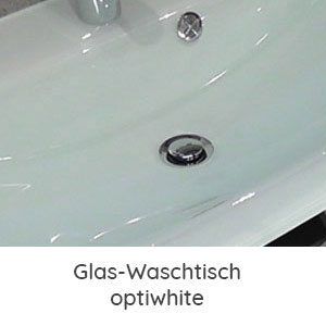 Glas-Waschtisch optiwhite: Glas-Waschtisch optiwhite