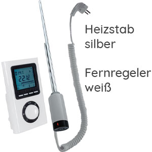 4 - IPX5, mit Fernregler, Frostwächter, silber, 600W: 4 - IPX5, mit Fernregler, Frostwächter, silber, 600W