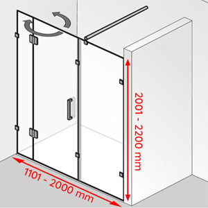 1101 - 2000 mm / 2001 - 2200 mm: 1101 - 2000 mm / 2001 - 2200 mm