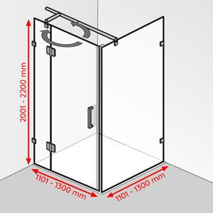 1101 - 1300 mm / 1101 - 1300 mm / 2001 - 2200 mm: 1101 - 1300 mm / 1101 - 1300 mm / 2001 - 2200 mm