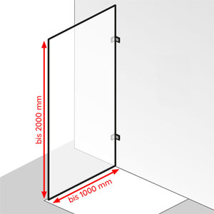 bis 1000 mm / bis 2000 mm: bis 1000 mm / bis 2000 mm
